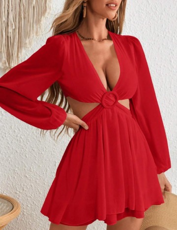 Rochie scurta SHEIN, rosu