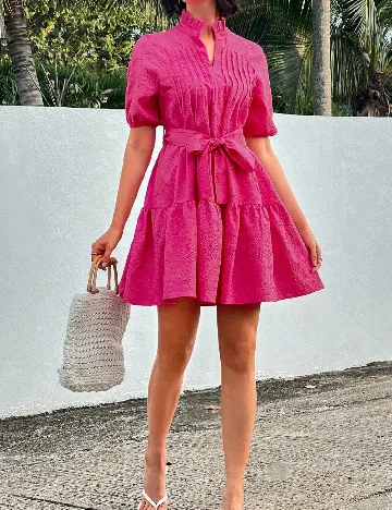 Rochie scurta SHEIN, roz Roz