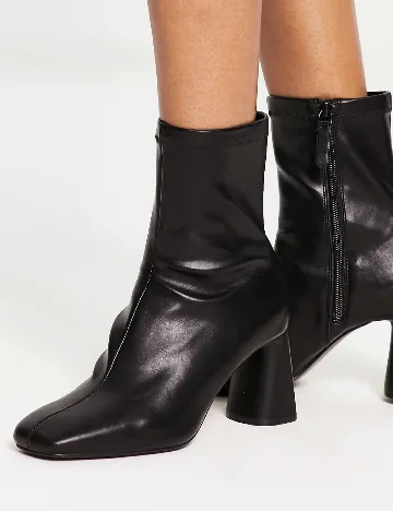 Botine Stradivarius, negru Negru