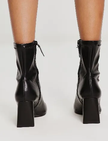 Botine Stradivarius, negru Negru