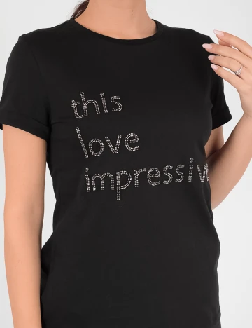 Tricou Motivi, negru Negru