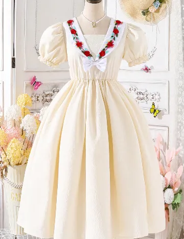 Rochie Shein Kids, ecru Alb