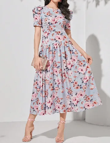 Rochie medie SHEIN, floral print Floral print
