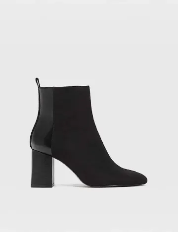 Botine Stradivarius, negru Negru