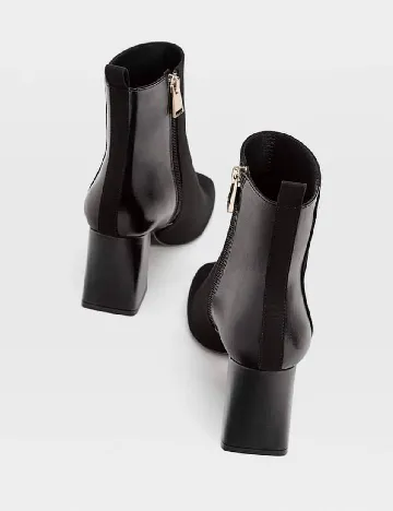 Botine Stradivarius, negru Negru
