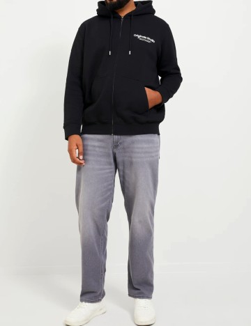 Hanorac Jack&Jones Plus Size Men, negru