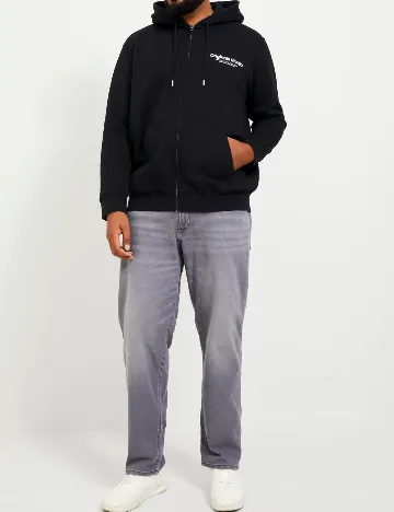 Hanorac Jack&Jones Plus Size Men, negru Negru