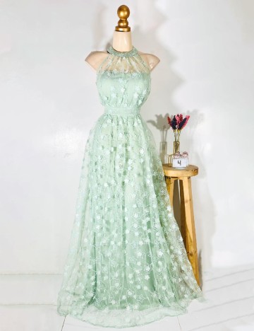 Rochie lunga Giffniseti, verde