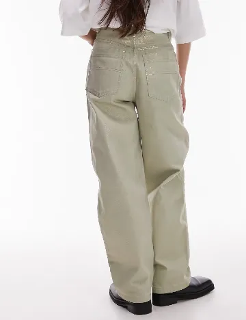 Blugi Top Shop, verde Verde