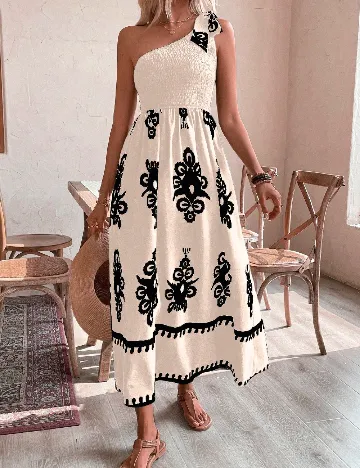 Rochie lunga SHEIN, crem Crem