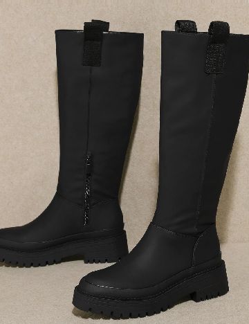 Cizme Stradivarius, negru