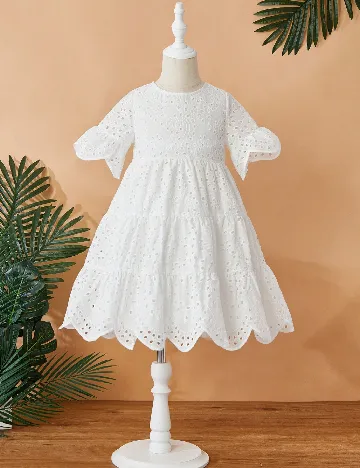 Rochie Shein Kids, alb Alb