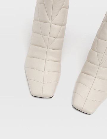 Botine Stradivarius, ecru