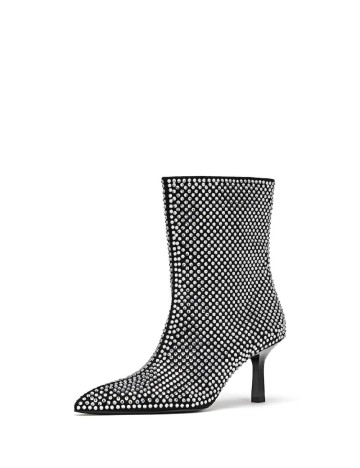 Botine Stradivarius, negru
