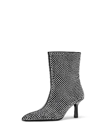 Botine Stradivarius, negru Negru