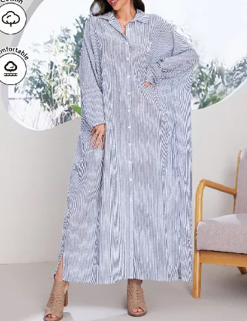 Rochie lunga SHEIN, bleumarin Albastru