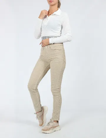 Pantaloni ASOS, bej Crem
