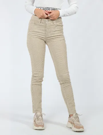 Pantaloni ASOS, bej Crem