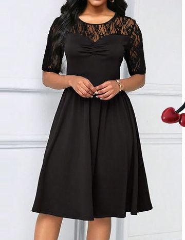 Rochie medie SHEIN, negru