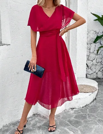 Rochie medie SHEIN, rosu Rosu