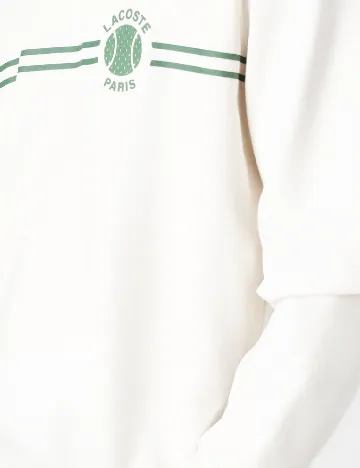 Bluza Lacoste, alb Alb