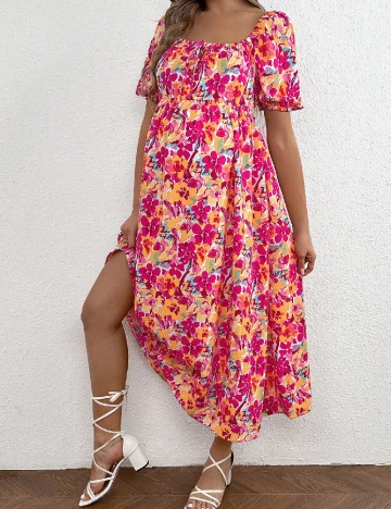 Rochie medie SHEIN, floral print