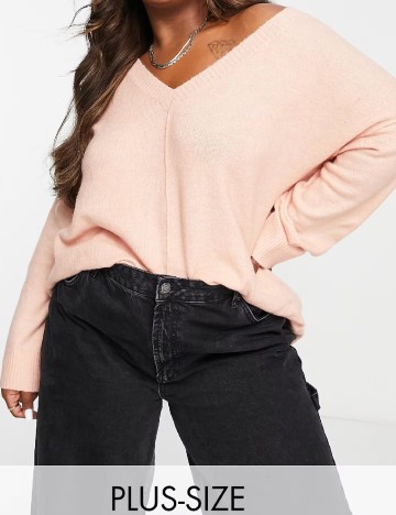 Bluza M Lounge Plus Size, piersica