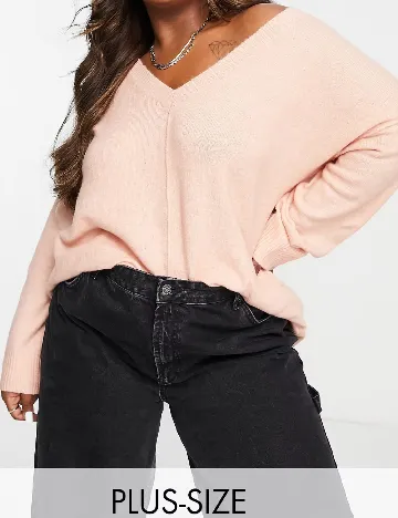 Bluza M Lounge Plus Size, piersica Portocaliu