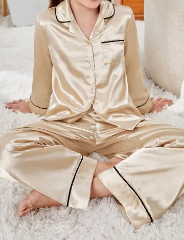Pijama Shein Kids, crem Crem
