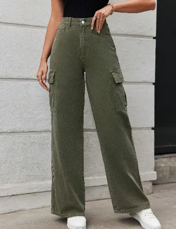 Blugi SHEIN, verde Verde