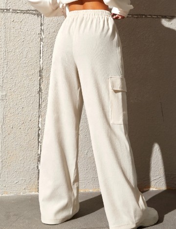 Pantaloni SHEIN, ecru
