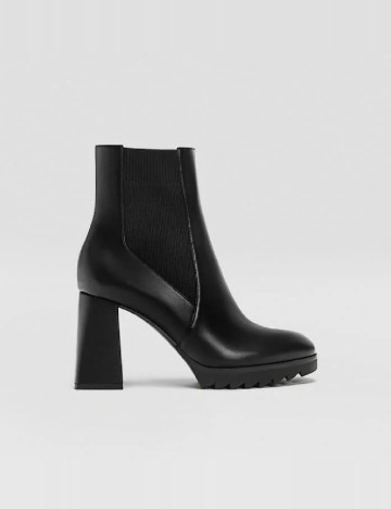 Botine Stradivarius, negru