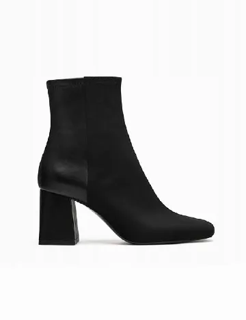 Botine Stradivarius, negru Negru