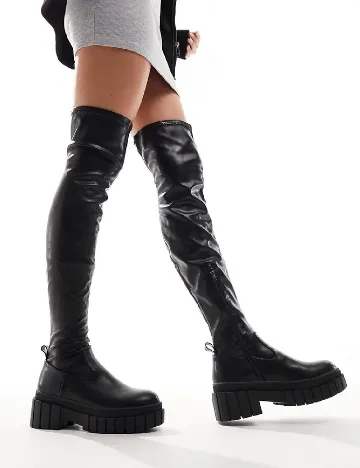 Cizme ASOS, negru Negru