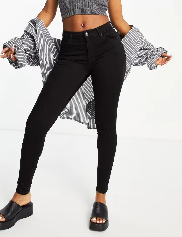Blugi Top Shop, negru Negru