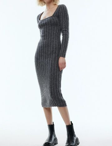 Rochie medie Edited, gri