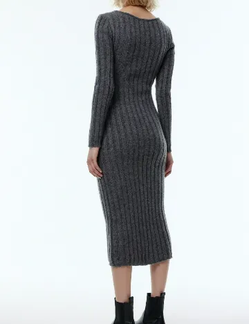 Rochie medie Edited, gri Gri