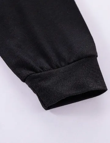 Hanorac Shein Kids, negru Negru