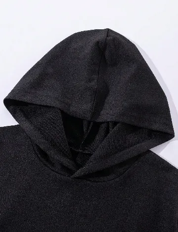 Hanorac Shein Kids, negru Negru