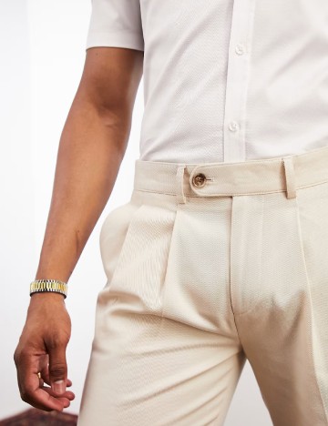 Pantaloni Noak, crem