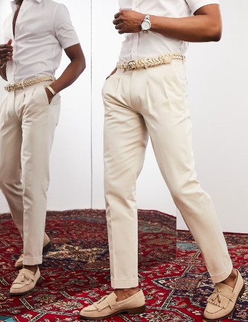 Pantaloni Noak, crem