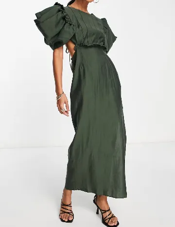 Rochie lunga ASOS, verde Verde