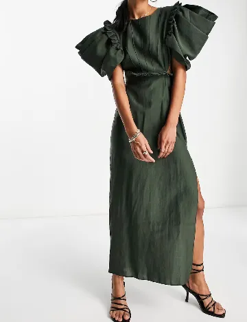 Rochie lunga ASOS, verde Verde