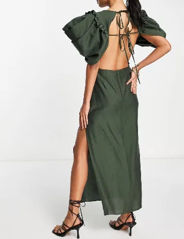 Rochie lunga ASOS, verde Verde
