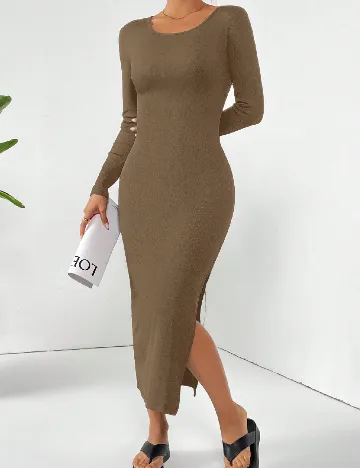 Rochie medie SHEIN, maro deschis Maro