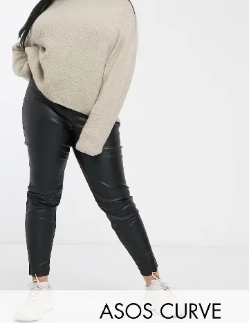 Pantaloni ASOS Curve, negru Negru