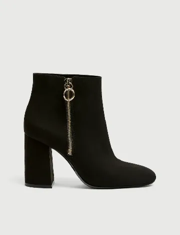 Botine Pull&Bear, negru Negru
