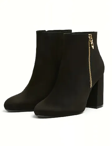 Botine Pull&Bear, negru Negru