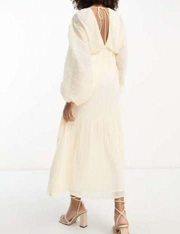 Rochie lunga ASOS, crem