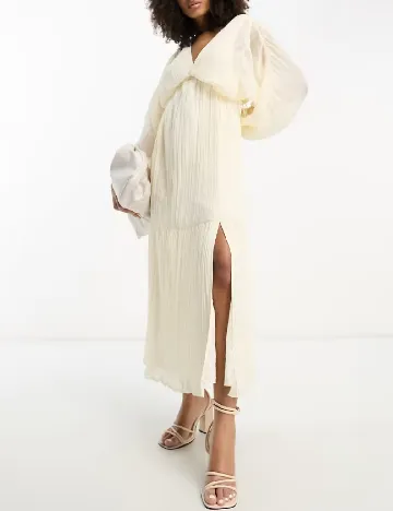 Rochie lunga ASOS, crem Crem